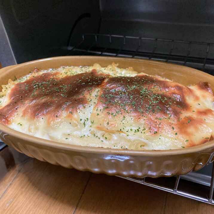 豆腐でヘルシー!簡単グラタン